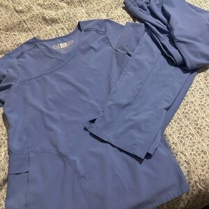 Wink Women's Two-Piece Scrub Set in Periwinkle